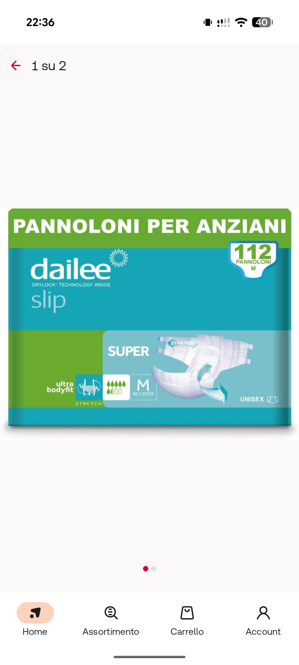 Dailee slip MAXI Pannoloni per anziani taglia M per 112 pezzi