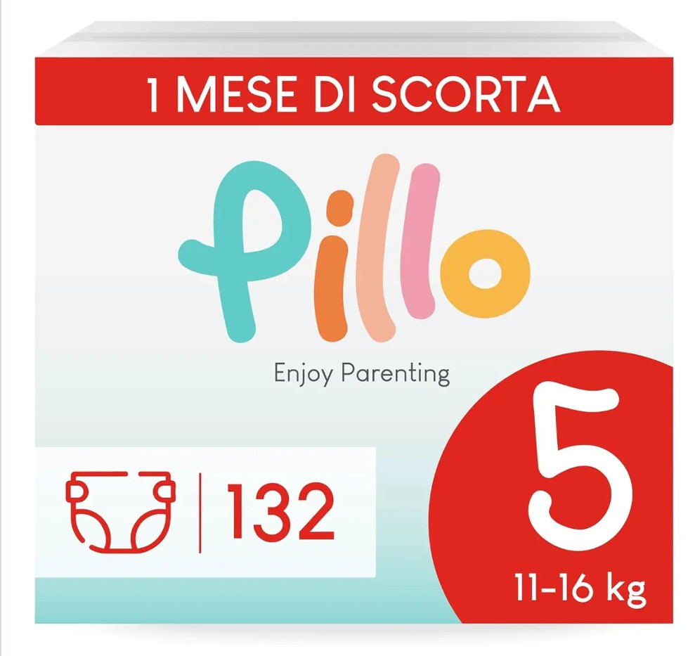 Pillo taglia 5 peso 11-16 kg 132 pezzi
